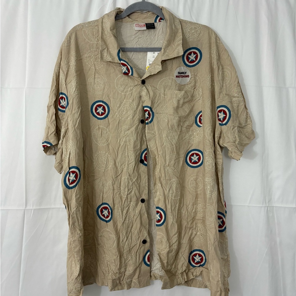 New Marvel Medium Button Up Top